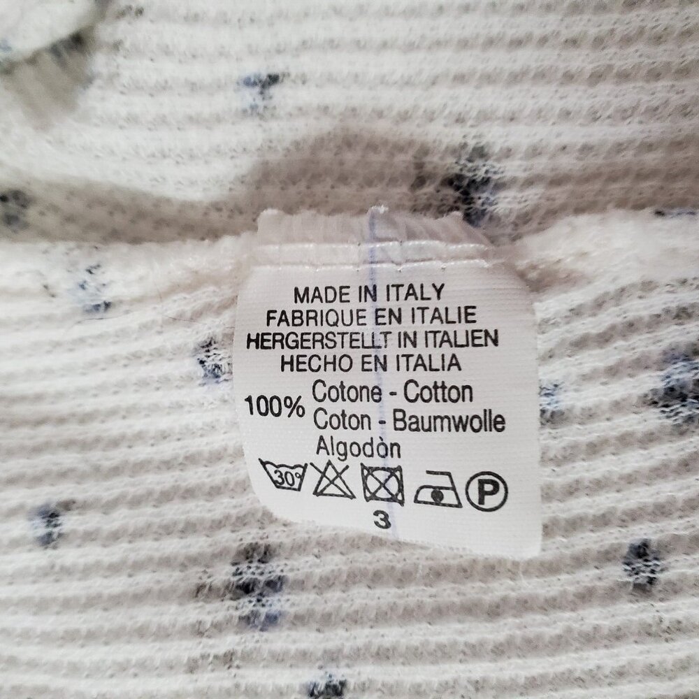 Brandy Melville Top Blue Rosebud Short Sleeve Crop Wrap Around - Picture 3 of 10